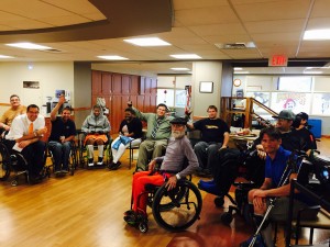 quadriplegic cross-country speaking tour inside University of Pittsburgh Medical Ctr., Mercy Hospital
